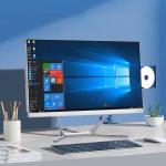22 Inch LED Built-In Battery Desktop Monoblock Gaming Computer With Webcam Business All In One PC for sale