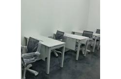 China 1.2M Wooden White Single Computer Staff Table Workstation For Office supplier