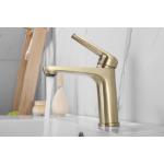 Solid Brass Bathroom Basin Faucets Hot and Cool Chrome Surface Wash Basin Mixer Faucet for sale