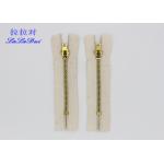 Antique Copper Clothes Cotton Zipper Ykk Teeth 4.5 Yg Slider 8cm - 18cm Or Customized for sale