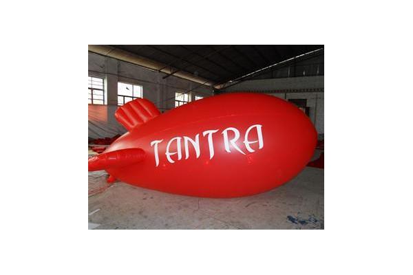 Inflatable advertising blimp / inflatable giant helium airplane / flying red blimp