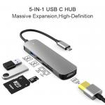 USB C Adapter 4K 100W USB C To HDMI Hub Portable for sale