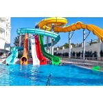 18.5 Kw Water Park Slide Play Amusement Rides Fiberglass Slide Outdoor For Kids for sale