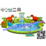 Colorful Commercial Inflatable Water Park Rentals / Inflatable Water Pool for sale