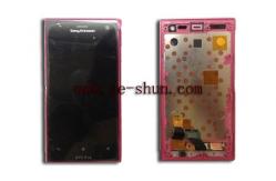 China Red Cell Phone LCD Screen Replacement For Sony LT26w Xperia Acro S supplier