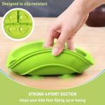 Lightweight Silicone Dinnerware Set Bib And Plate Adjustable For Toddler