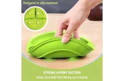China Lightweight Silicone Dinnerware Set Bib And Plate Adjustable For Toddler supplier