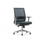 Adjustable Swivel Mesh Office Chairs , Meeting Room Sliding High Back Executive Chairs