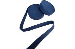 China Brushed Polyester Elastic Webbing 25mm Elastic Band Dark Blue supplier