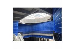 China Customized Blue Fire Roller Curtain For Shopping Center supplier