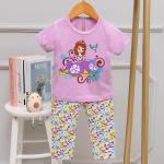 Hygiene Short Sleeve Pajama Set Age 7 Pyjamas For 135cm Height 70cm Bust for sale