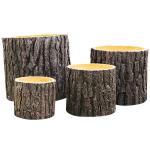 Round Black Reinforced Clay Planter for Indoor Or Outdoor Space for sale