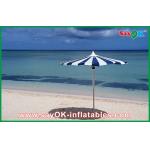 Small Canopy Tent Promotional Beach Parasol Custom Printed Compact Windproof Umbrella for sale