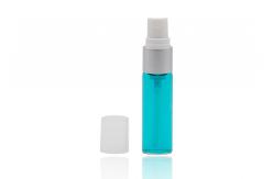 China 10 Ml Refillable Plastic Spray Bottles With 13 / 415 Shiny Silver Perfume Sprayer supplier