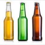 Luxury Empty Clear Amber Or Brown Glass Storage Bottles 330ml For Beverage Beer for sale