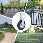 Galvanized Finish 6 Inch Under Mount Farm Gate Caster for Outdoor Sliding Wheels for sale
