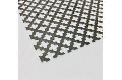 China 6mm thickness Full Leaf Clover Pattern  Perforated Metal Sheets supplier