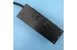 China Flush Mounted Tabletop Power Outlet With Dual USB Ports supplier