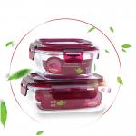 Airtight Locking 800ml Glass Meal Prep Containers