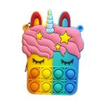 Baby Silicone Products Toy Girls Girls Bag MHC Hot Sellers Unicorn Stress Relief Silicone Bag Popular Fingertip Wallet for sale