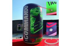 China Custom Logo Inflatable Column 3.5m Advertising Classic With Light supplier