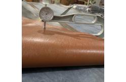 China Width 1.43M Artificial Leather Fabric , Woven Plain Colour Change Leather supplier