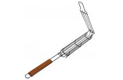 China Steak Potato Chips Kabob Shrimp Grilling Basket 48*6cm Nonstick supplier