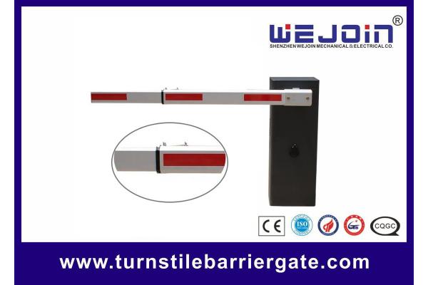 RFID Electric Parking Lot Single Arm Boom Barrier Gate System Reversing On Obstacle