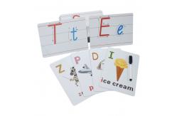 China Custom Printing Children's Learning Alphabet Cards Erasable Modern Teacher Aids supplier