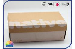 China CMYK Eco Friendly Kraft Paper Gift Box Matt Varnishing Packaging For Shoes supplier