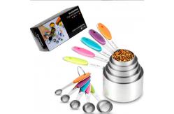 China 10pcs Stainless Steel Measuring Cups And Spoons Set For Cooking And Baking supplier