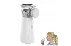 China Modern Design Silent Handheld Portable Nebulizer White With One Button Switch supplier
