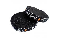 China Lettered 20mm Elastic Webbing Custom Printed Elastic Band Nylon And Latex supplier