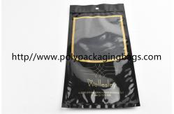 China Customized black cigar tobacco moisturizing zipper bag with transparent window supplier