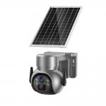 4MP Battery Powered Solar Panel Outdoor CCTV Camera Horizontal 360 ° Vertical 120° for sale