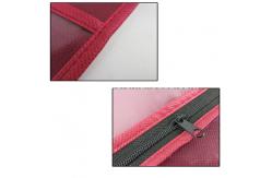 China Custom pvc hair extensions carrier hair extension hanger bags.Size 29CM*65CM.Material is PVC and  woven supplier