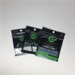 Medical Weed Leaf Three Side Seal Pouch Smell Proof Mylar Bags Customized With Window for sale