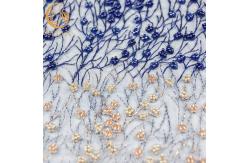 China Water Soluble Sequined Lace Fabric 135cm Width African Textile Pattern Handmade supplier