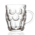 Large Plastic Custom Drinking Cups Dimple Stein Beer Mugs with Handle 20oz