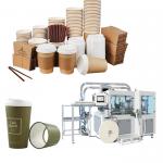 Full Servo Automatic Tea Coffee Cup Making Machine 140-170 Pcs/Min for sale
