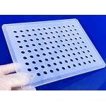 Customized Transparent Laser Boring Quartz Glass Plate Acid Resistance for sale