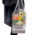 Valentine's Day hand-held flower box, transparent pvc folding diy bouquet
