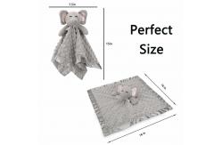 China Soft Lovey Elephant Security Blanket Lightweight For Unisex Baby Gifts supplier