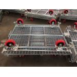 Logistics shipping Wire Mesh Container Recyclable Long Life Span for sale
