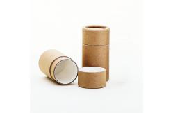 China Push Up Brown Kraft Lip Balm Paper Tube Deodorant Stick Packaging Cylider supplier