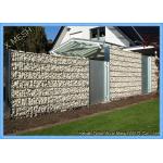 5mm Wire Gauge Welded Gabion Baskets Silver Galfan For Architectural Cladding