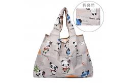 China Convenient Panda Foldable Oxford Tote Bag Custom Promotional Bags supplier