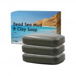 Private Label Dead Sea Mud Clay Natural Bar Soap Face Body Cleanser Acne Eczema Removal for sale