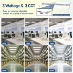 Industrial Square LED Linear Highbay Light 3CCT 110W 165W 220W 300W 225W 400W