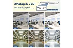 China Industrial Square LED Linear Highbay Light 3CCT 110W 165W 220W 300W 225W 400W supplier